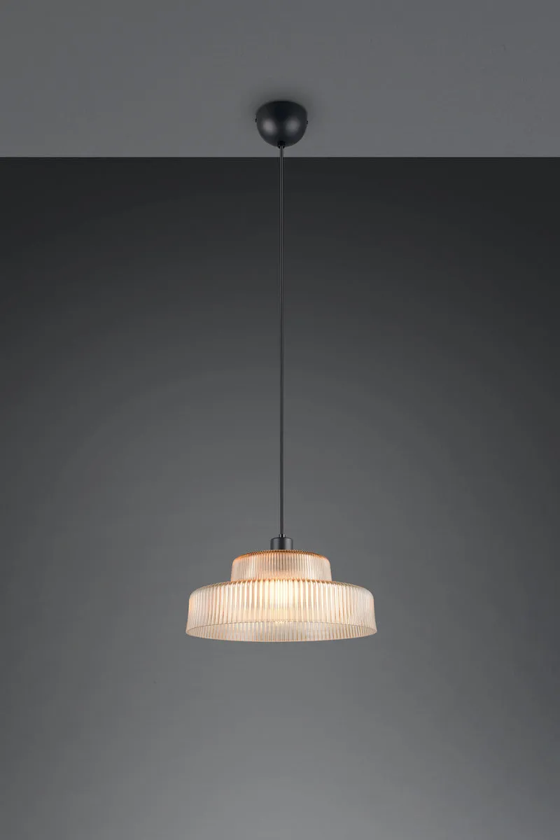 Lámpara de techo colgante Trio Abella LED amber-colored 2700K 150cm R