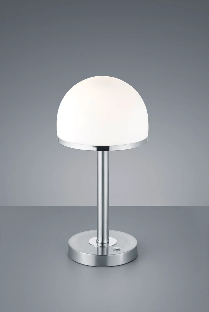 Lámpara de sobremesa Trio Berlin LED níquel mate táctil 3000K 39cm 5