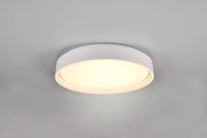 Plafón de techo Trio Felis LED blanco mate CCT Ø40cm R