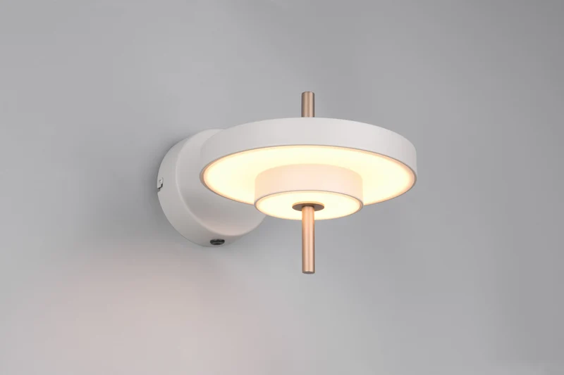 Aplique de pared Trio Keaton LED gris cálido 2