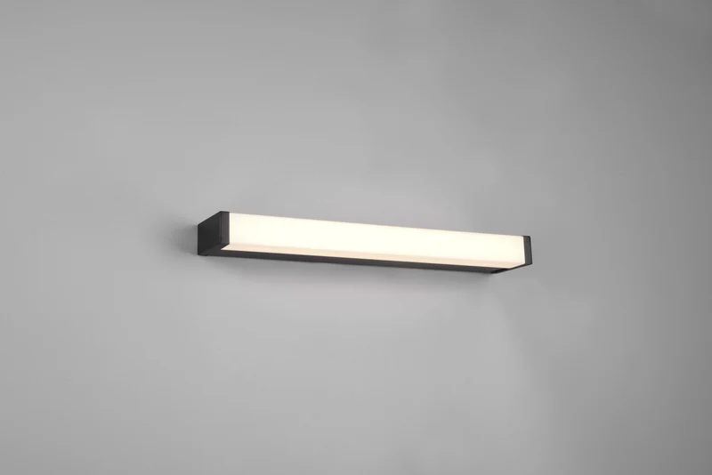 Aplique de baño Trio Fabio LED negro mate 3000K IP44 2