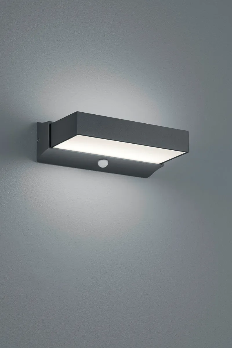 Aplique de exterior Trio Cuando LED antracita 3000K regulable IP54 2
