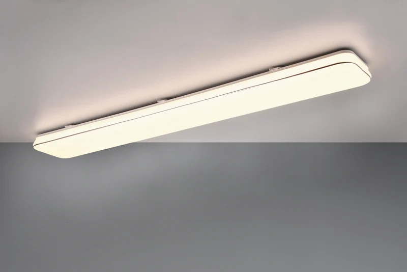 Plafón de techo Trio Blanca grande LED blanco 3000K 120cm R