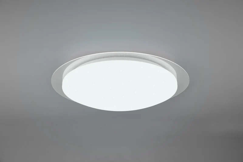 Plafón de baño Trio Frodeno LED blanco 4000K IP44 Ø48cm 6