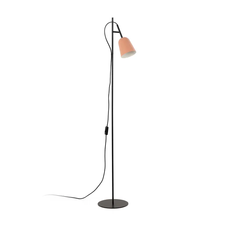 Lámpara de pie salón Faro Studio E14 LED rosa mate 28272