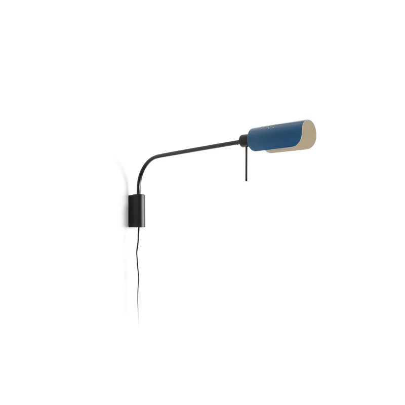 Lámpara de pared aplique Faro Martinica E27 LED azul 20040-134