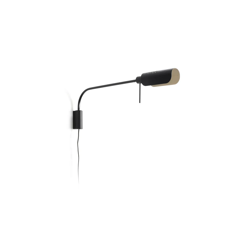 Lámpara de pared aplique Faro Martinica E27 LED negro 20040-133