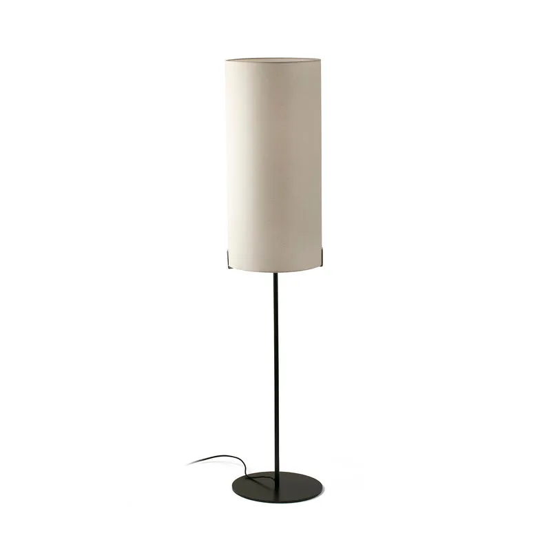 Lámpara de pie salón Faro Nila E27 LED blanco roto Ø30cm 20055