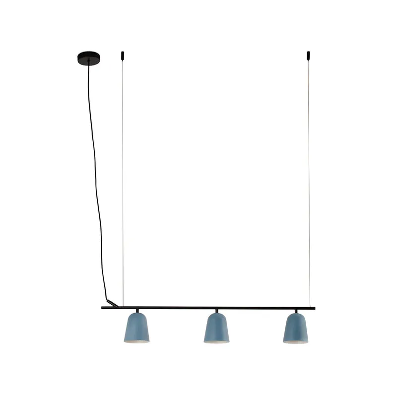 Lámpara de techo colgante Faro Studio E14 LED azul mate 28281