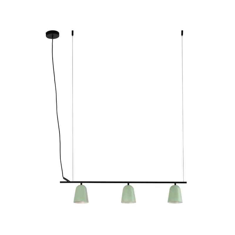 Lámpara de techo colgante Faro Studio E14 LED verde mate 28268