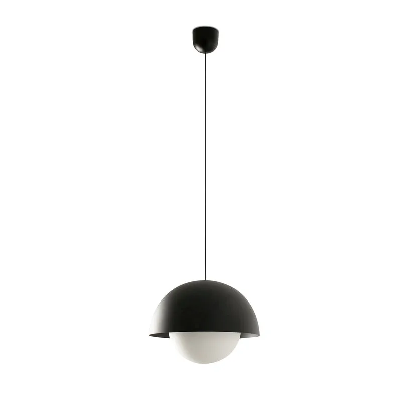Lámpara de techo colgante Faro Marisol LED negro mate 2700K regulable Ø30cm 60013