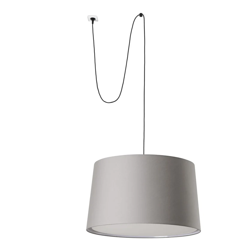 Lámpara de techo colgante Faro Windsor E27 LED negro y gris Ø64cm 64331-132