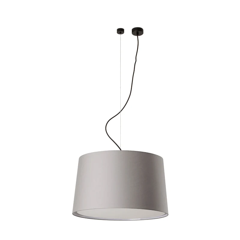 Lámpara de techo colgante Faro Windsor E27 LED negro y gris 20231-132