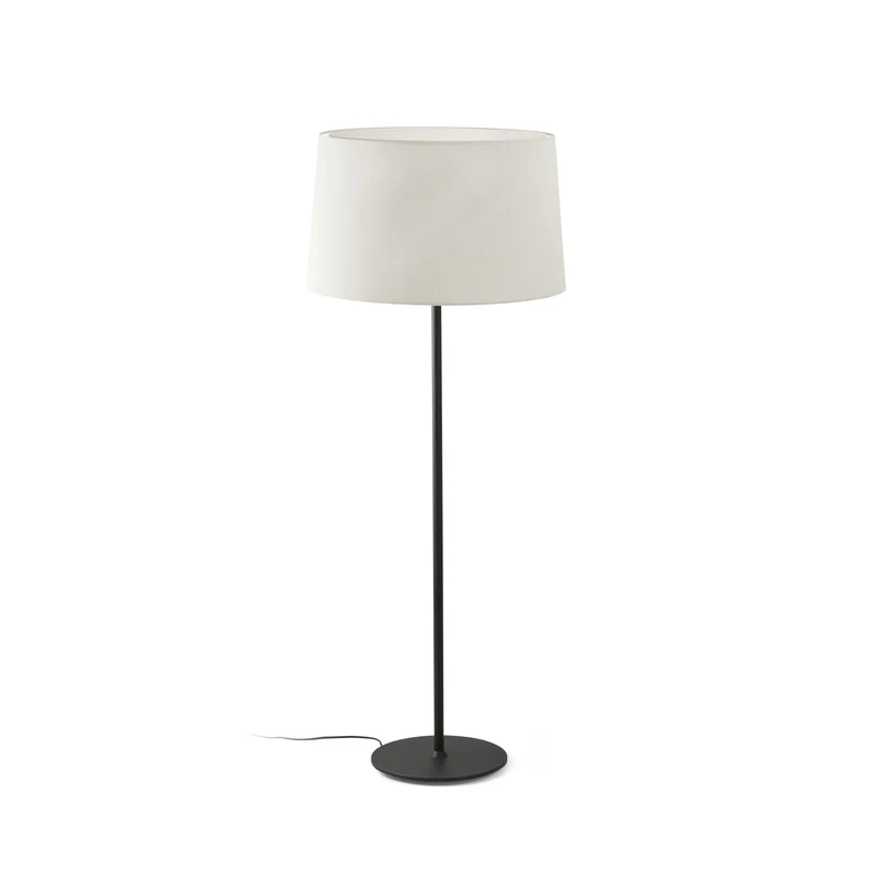 Lámpara de pie salón Faro Windsor E27 LED negro mate 20227-152