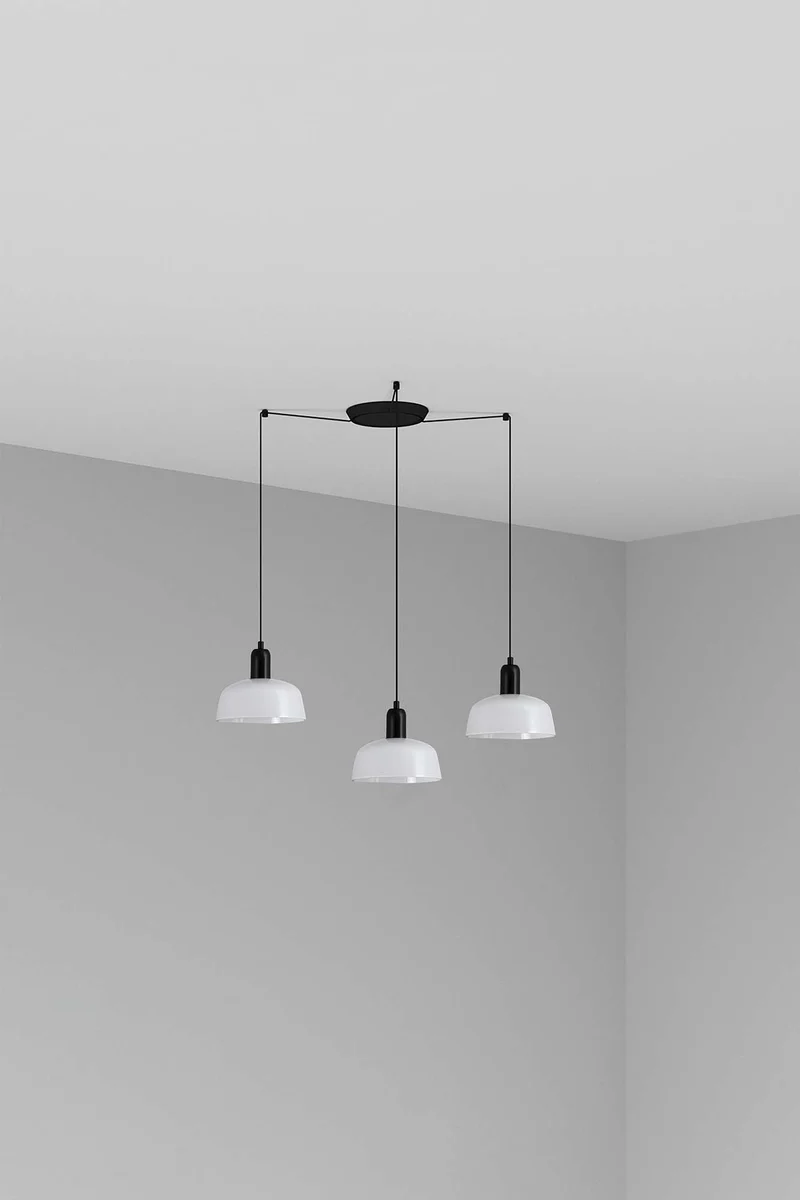 Lámpara de techo colgante Faro Tatawin 3 luces E27 LED blanco 20340-140-3L