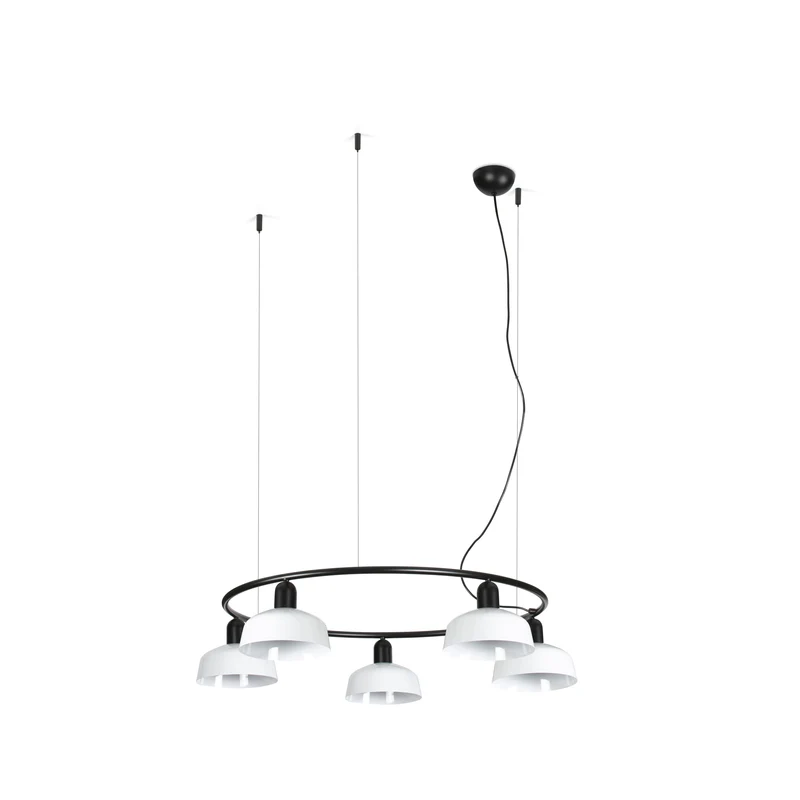 Lámpara de techo colgante Faro Tatawin 5 luces E27 LED blanco 20343-140-5L