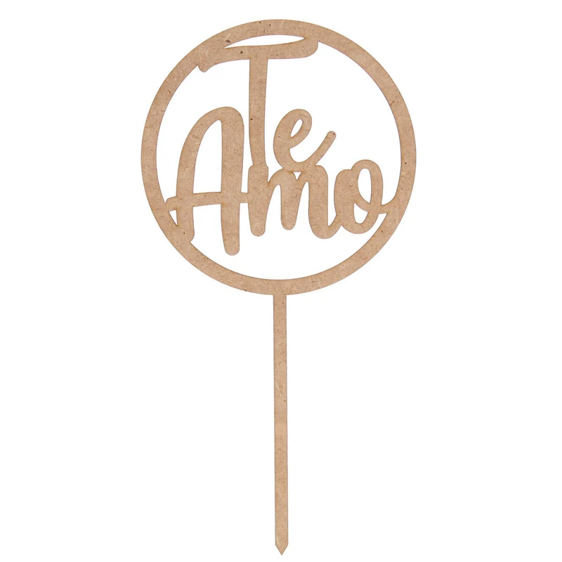 Art.893 Pick Círculo Te Amo 23.5x12cm 1pz