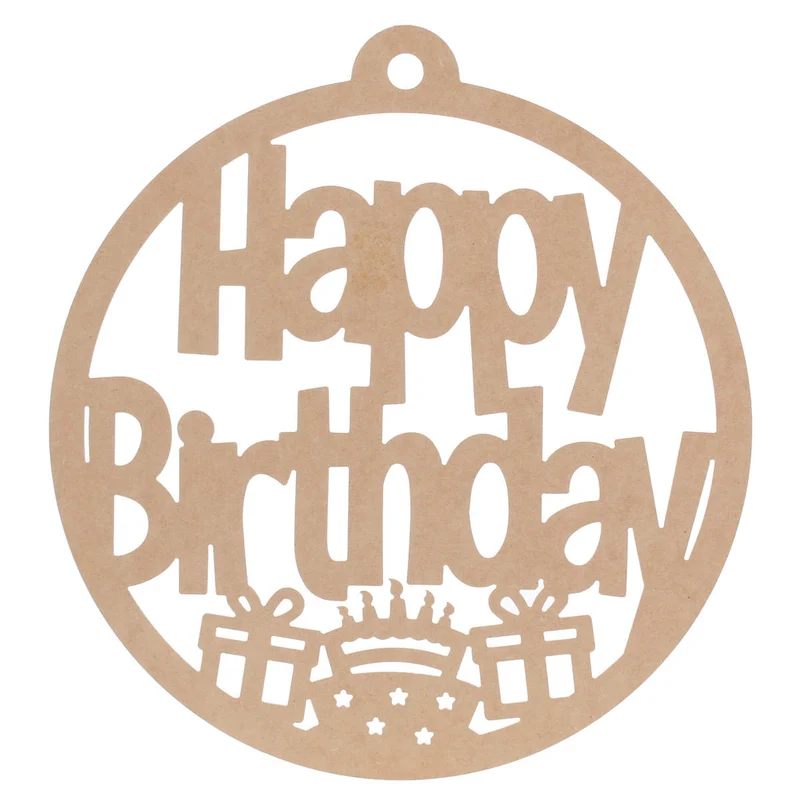 Art.794 Círculo Happy Birthday 45x42cm 1pz