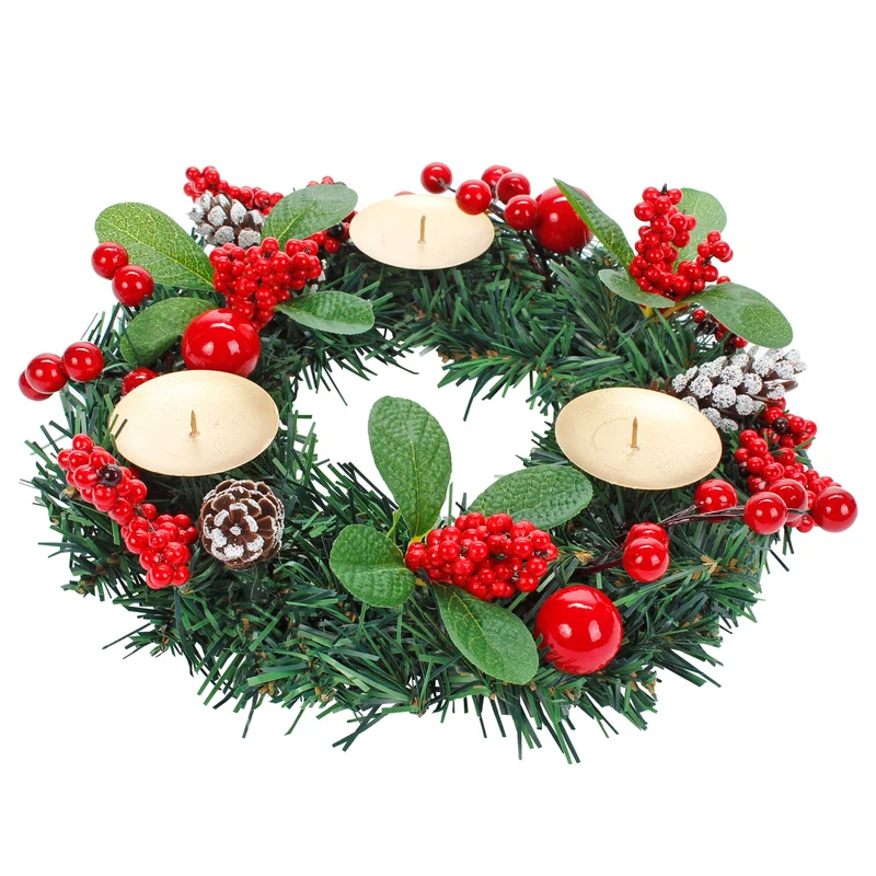 Art.2455 Centro De Mesa Navidad Decorado 31cm 1pz