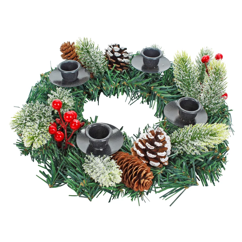 Art.2410 Centro De Mesa Navidad Decorado 30cm 1pz