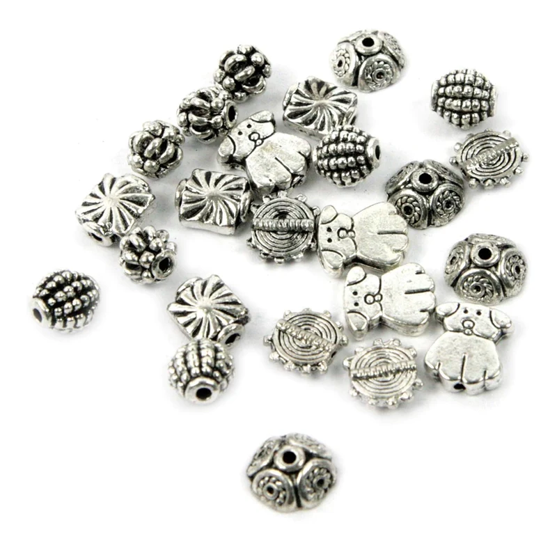 Art.14 Bolsa De Cuentas Metal Surtido Varios Tamaños 24pz