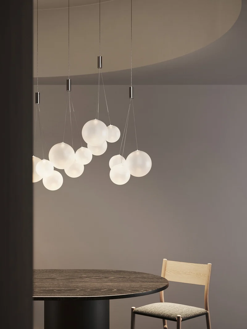 Lodes Lámpara colgante Random ahumado brillante LED 16412S-43