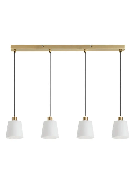 Lámpara colgante MDC deko E27 4 luces latón 589946101