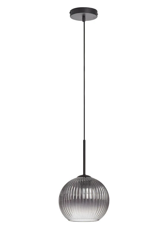 Lámpara colgante MDC Canica negro ahumado 20W 589879107