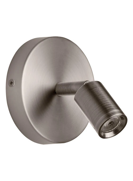 Aplique de pared MDC READER R níquel satinado 3000K 3W 589583502