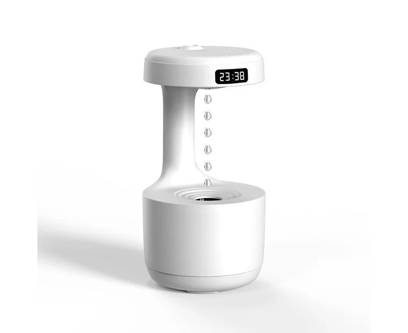 Anti-gravity water droplet backflow humidifier aromatherapy machine