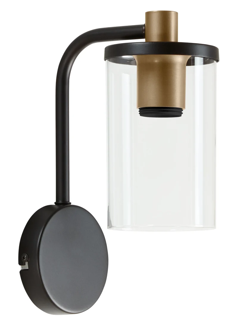 Aplique de pared MDC E27 negro dorado 588329101