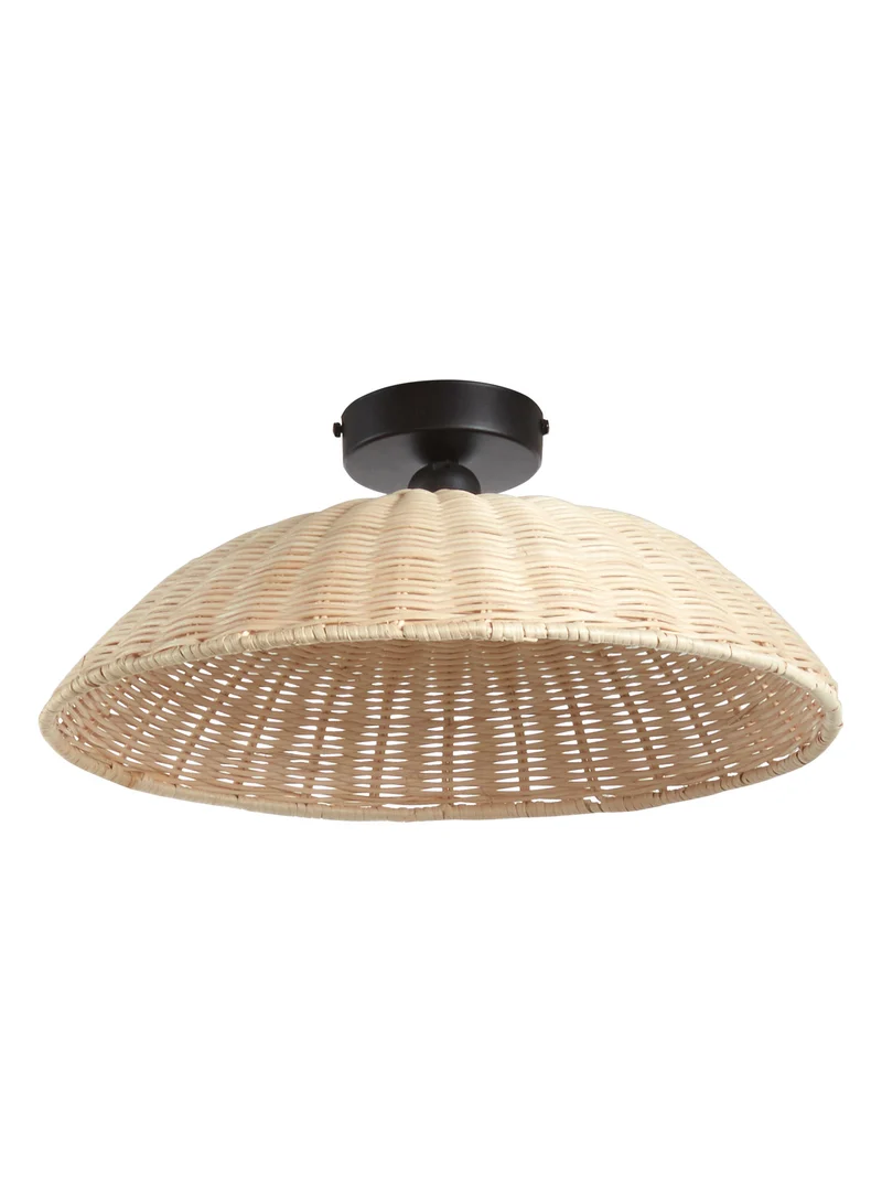 Plafón de techo MDC trenza E27 madera natural 579385501