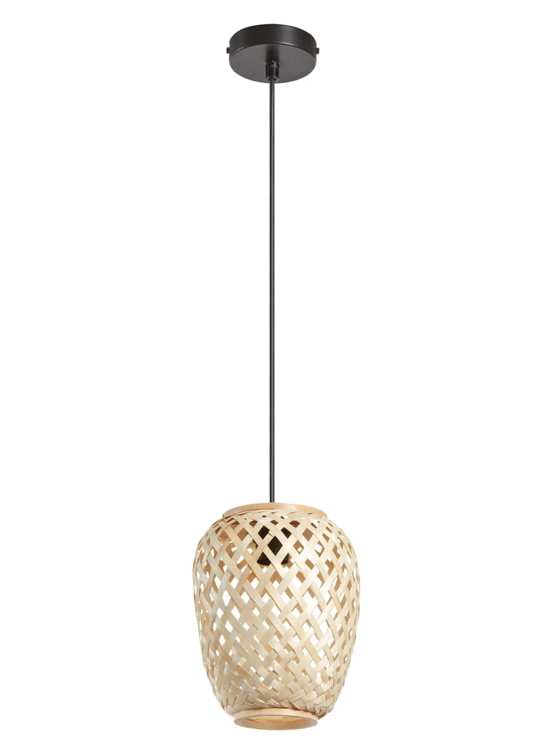 Lámpara colgante MDC kabas E27 madera natural 579335501 para salón y comedor