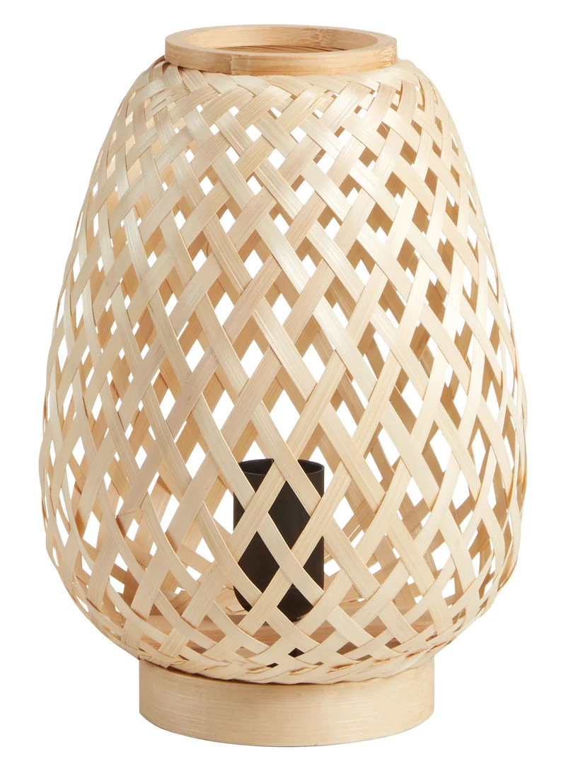 Lámpara de sobremesa MDC kabas E27 madera natural 579325501