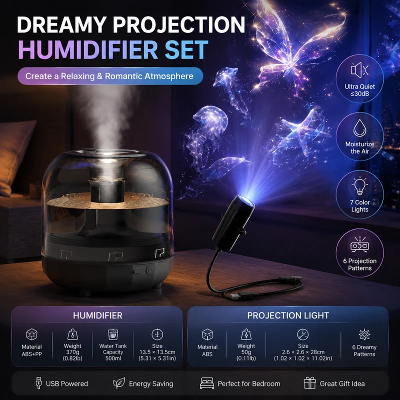 Black 2pc Bedroom Atmosphere Bundle