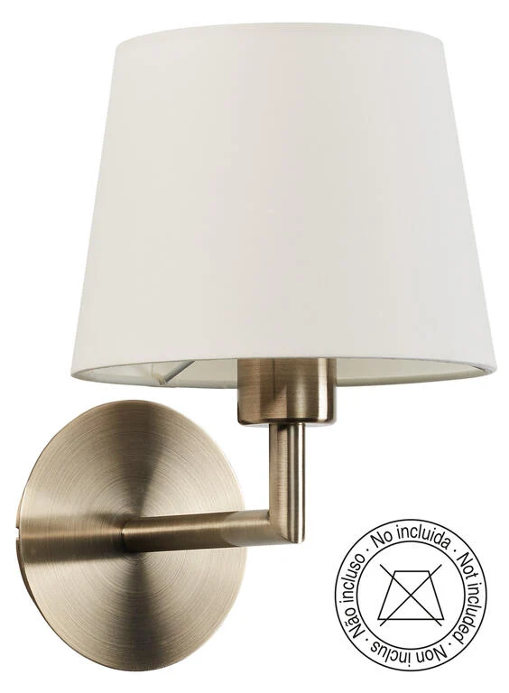 Aplique de pared MDC roomer E27 dorado 576824421