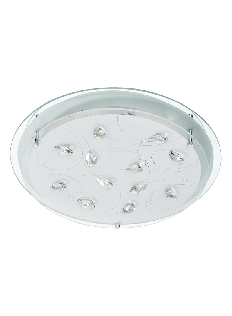 Plafón de techo MDC rosky E27 3 luces cristal 574283092