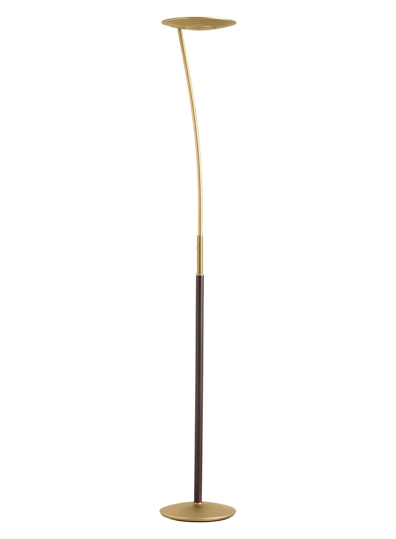 Lámpara de pie de salón MDC lampara LED madera latón 3000K 10W 450096102