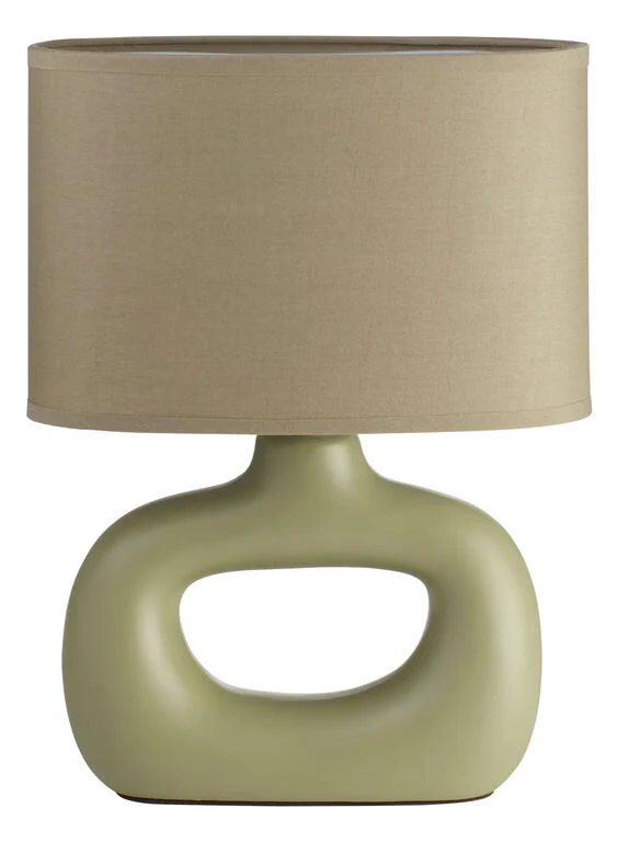 Lámpara de sobremesa MDC Pubol verde 20W 588891904