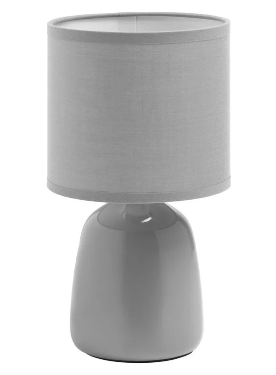 Lámpara de sobremesa MDC Bisbal gris 9W 588883204