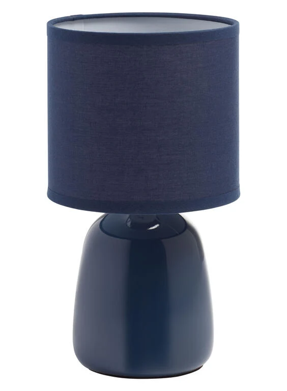 Lámpara de sobremesa MDC Bisbal azul 9W 588880104