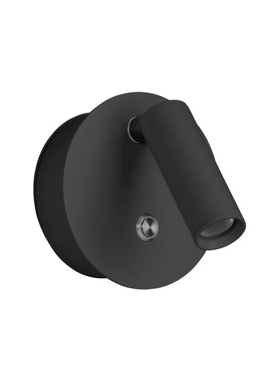 Aplique de pared MDC Focus negro 3000K 3W 588779102