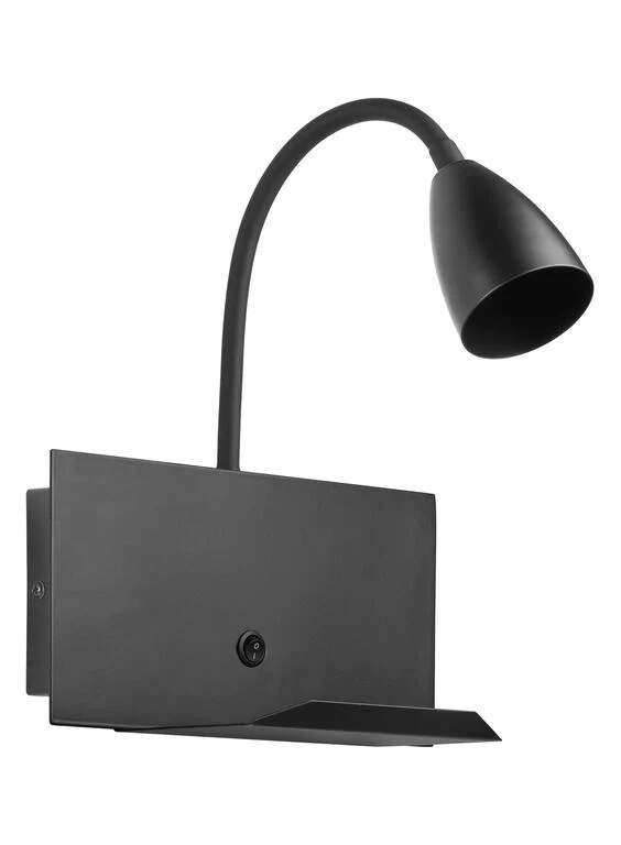Aplique de pared MDC Tura negro 10W 588769101