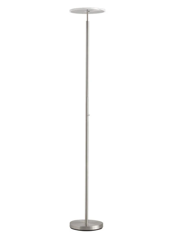 Lámpara de pie de salón MDC Vega níquel satinado 3000K 40W 580883502