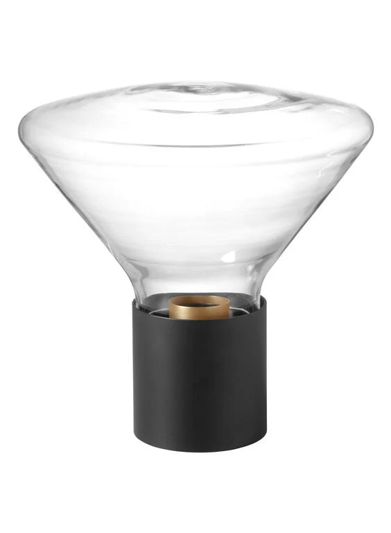 Lámpara de sobremesa MDC Delta negro transparente 20W 580699101