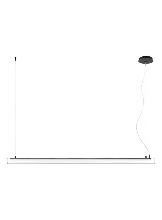Lámpara colgante MDC Oslo negro transparente 3000K 32W 580559102