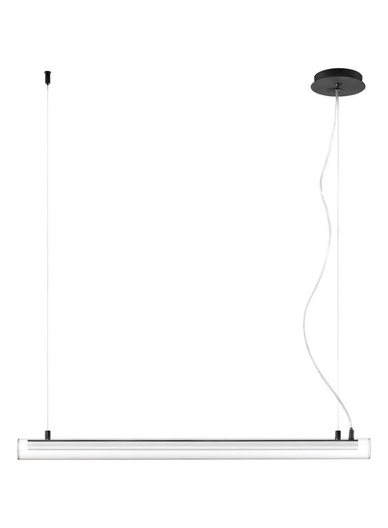 Lámpara colgante MDC Oslo negro transparente 3000K 20W 580549102