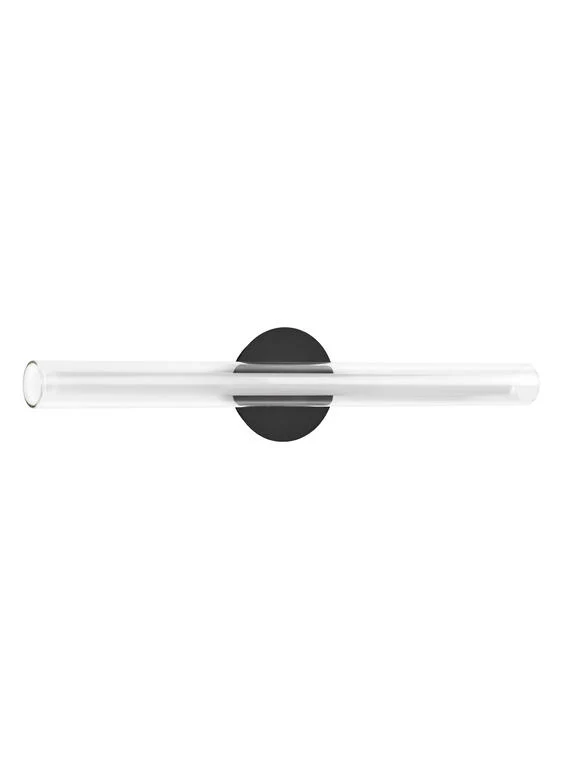 Aplique de pared MDC Oslo negro transparente 3000K 16W 580529102