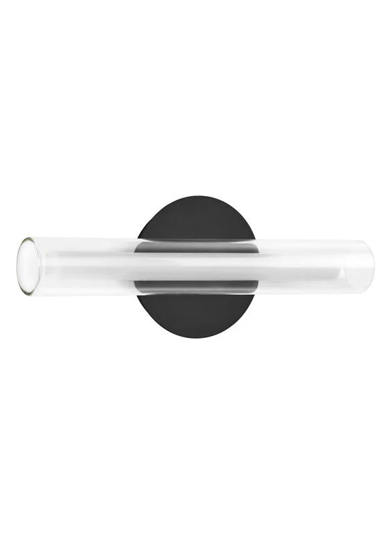 Aplique de pared MDC Oslo negro transparente 3000K 8W 580519102