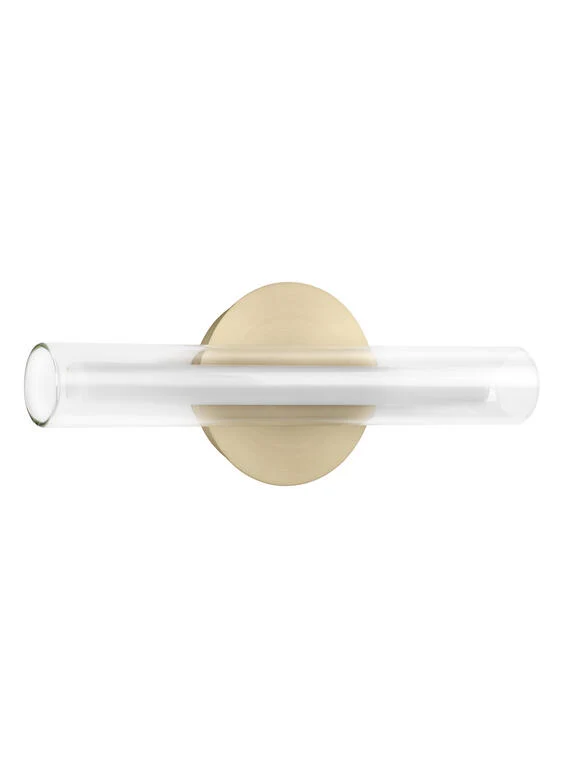 Aplique de pared MDC Oslo latón transparente 3000K 8W 580516102
